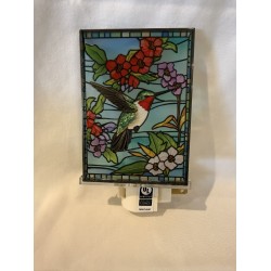 Veilleuse vitrail colibri