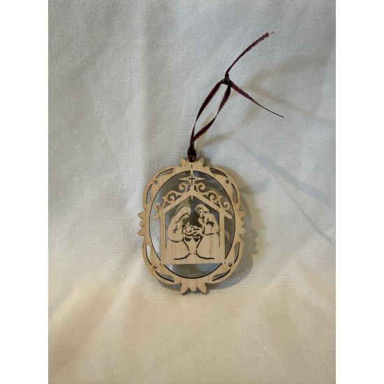 Ornement de Noël crèche