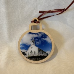 Ornement de Noël boule chapelle Souvenir