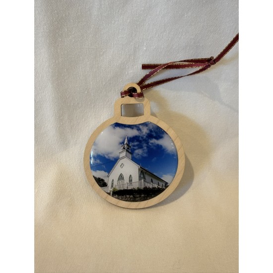 Ornement de Noël boule chapelle Souvenir