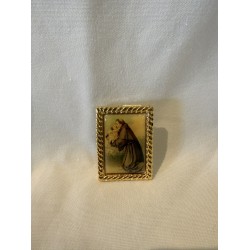 Petit cadre doré de saint Antoine