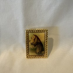 Petit cadre doré de saint Antoine