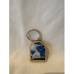 Porte-clé en bois chapelle Souvenir