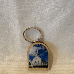 Porte-clé en bois chapelle Souvenir