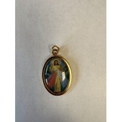 Médaille Jésus miséricorde doré