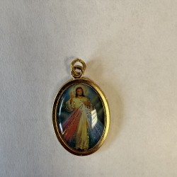 Médaille Jésus miséricorde doré