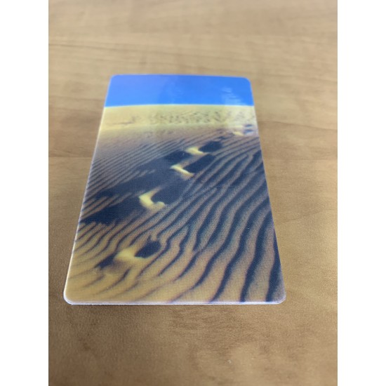 Carte avec Empreintes de pas