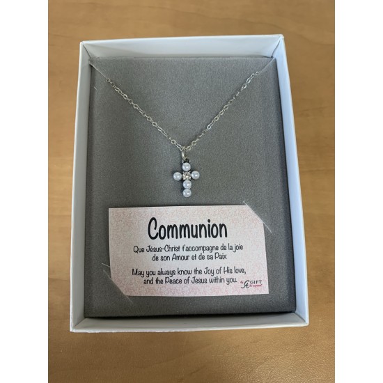 Chaîne couleur argent pour première communion Chaîne couleur argent pour première communion