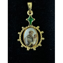 Médaille de Saint-Antoine étoile doré